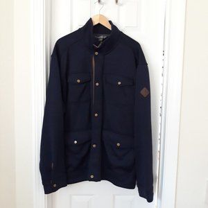 Eddie Bauer Navy Blue Zip/Snap Jacket